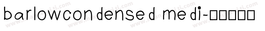 barlowcondensed medi字体转换